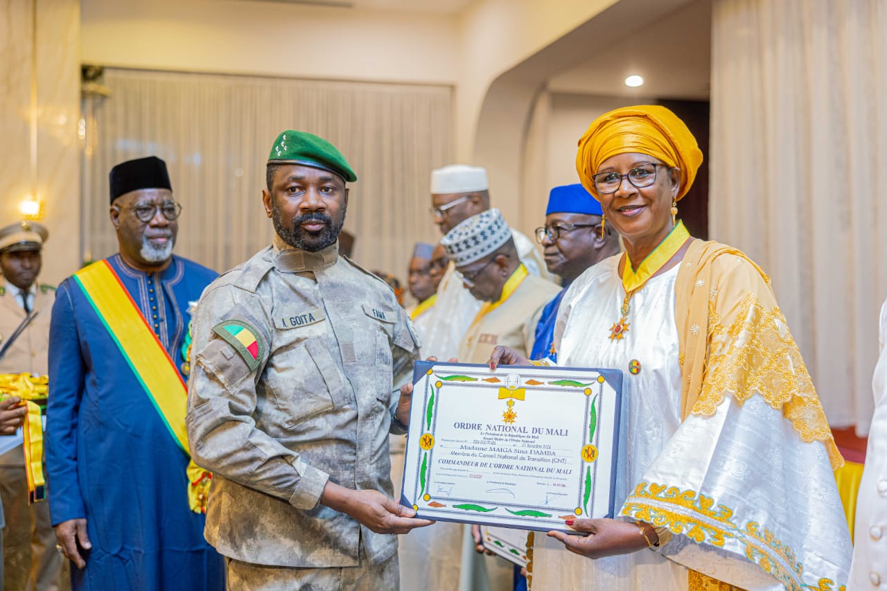 Mme Maïga Sina Damba Commandeur de l’Ordre national du Mali !