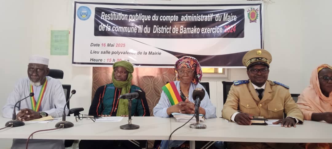 Redevabilité : La Mairie de la commune restitue son compte administratif 2024