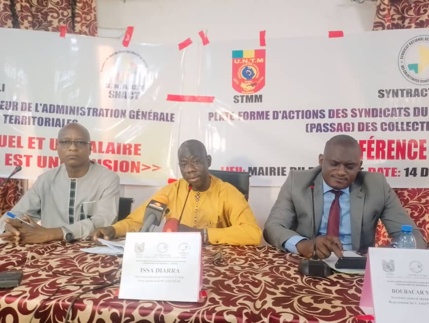 Mali : les Syndicats du Secteur de l’Administration Générale projette une grève de 72 heures à partir de mercredi 25 juin si rien n’est fait