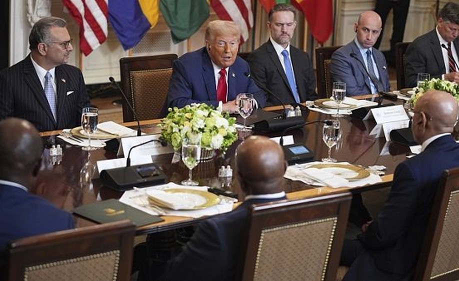 Etats-Unis : Donald Trump déjeune avec cinq présidents africains