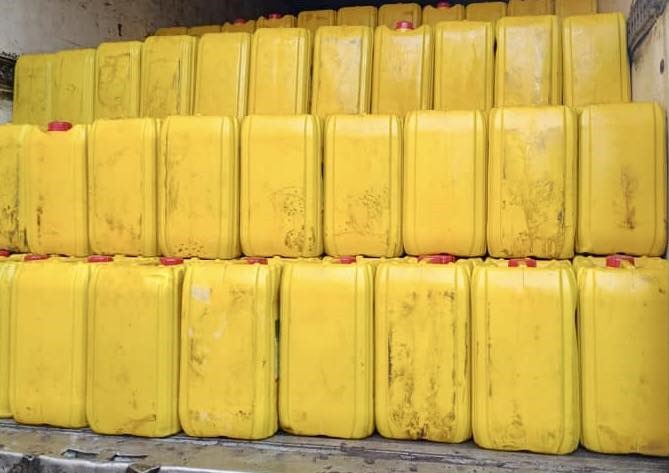 N’Golonina : saisie de 1 104 bidons d’huiles végétales 