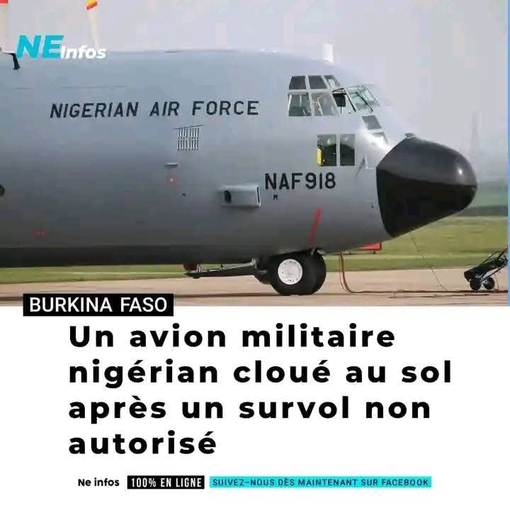 Un avion militaire nigérian à Bobo-Dioulasso : simple incident ou provocation délibérée ?