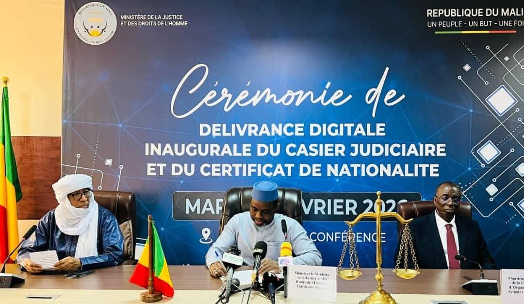 Mali : les demandes de casiers judiciaires et de certificats de nationalité désormais possible en ligne