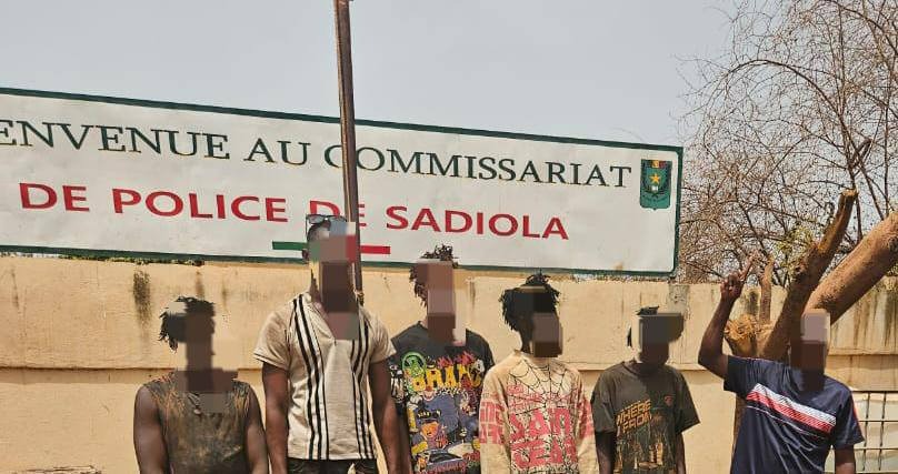 SADIOLA : six (06) individus suspectés de braquage et de vol à main armées arrêtés