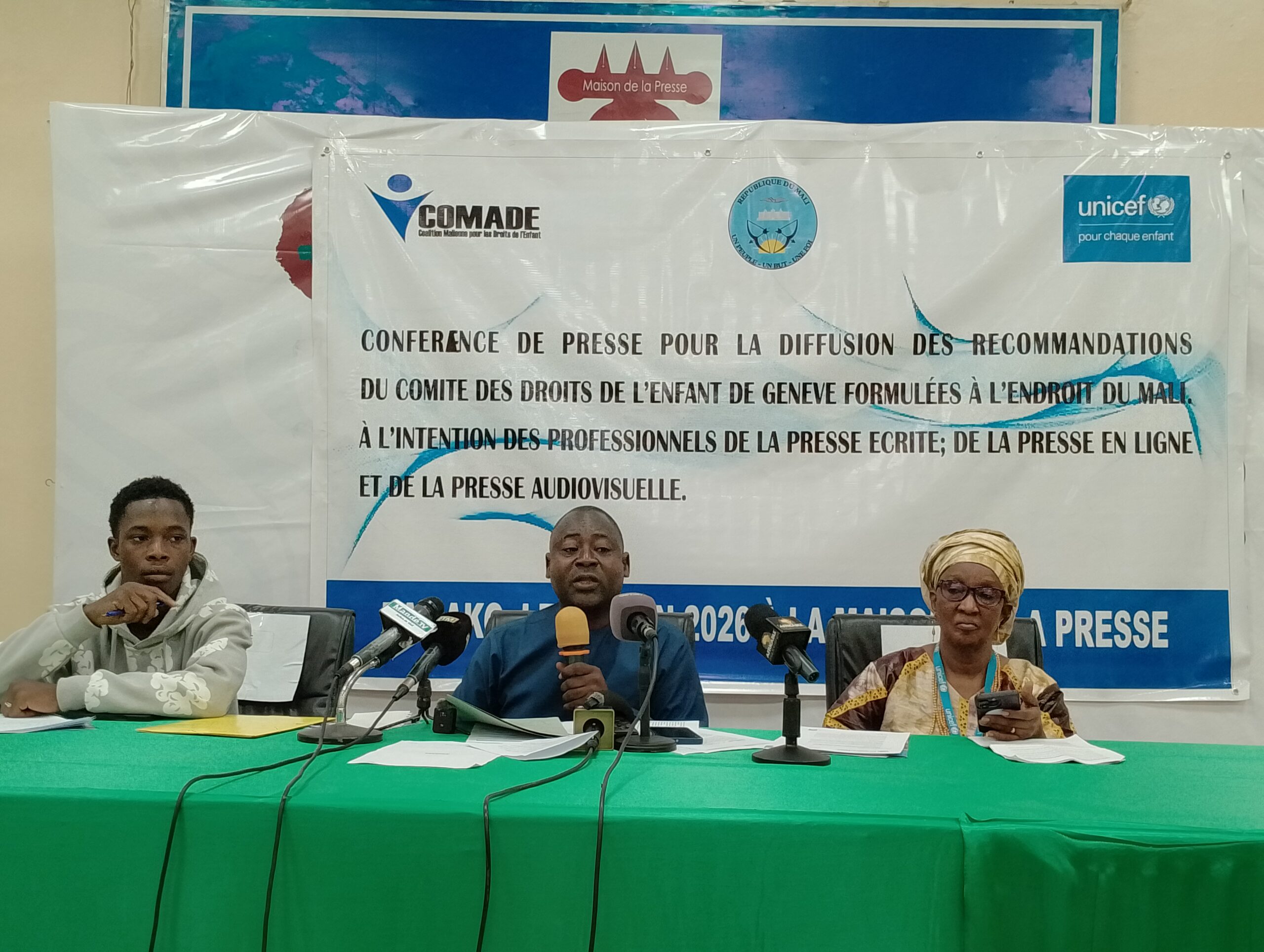 Droits des enfants au Mali : la COMADE et ses partenaires appellent à l&rsquo;application des 134 recommandations de l’ONU