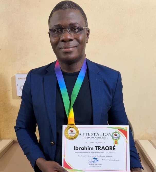 Commune V du District de Bamako : Ibrahim Baba Traoré distingué comme « Citoyen Modèle »