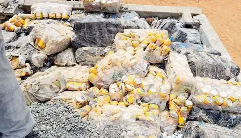 CINKASSÉ-OUAGADOUGOU : 1,31 million de comprimés et 20 400 canettes de boissons alcoolisées interceptés par la Douane