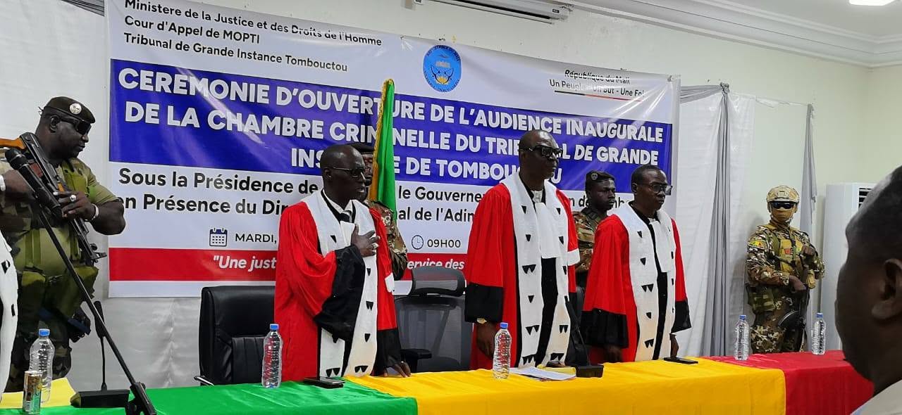 Justice : La Chambre criminelle de Tombouctou s’installe avec quatre affaires criminelles inscrites au rôle 